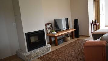 TV connectée, cheminée