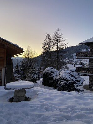 Property grounds - New listing! Quiet semi-detached chalet close to ski lifts and town centre. (Verbier)