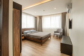 Premium Apartment, 2 Bedrooms, Accessible, City View | Premium bedding, minibar, in-room safe, individually decorated - Mila Hotel (Kathmandu)