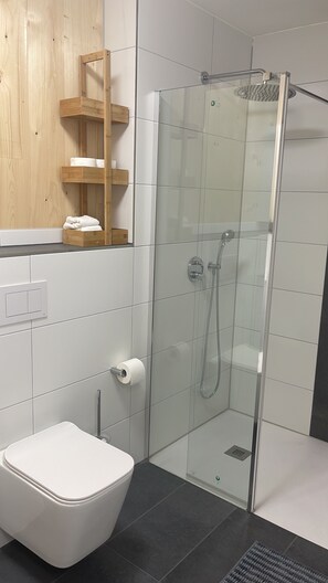 Apartemen Deluks, akses difabel, balkon | Kamar mandi