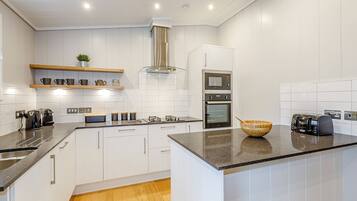 Fridge, oven, stovetop, dishwasher