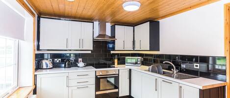 Fridge, oven, stovetop, dishwasher