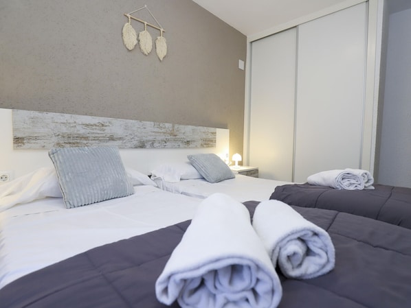 2 間睡房、Wi-Fi、床單