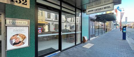 Overnatningsstedets facade