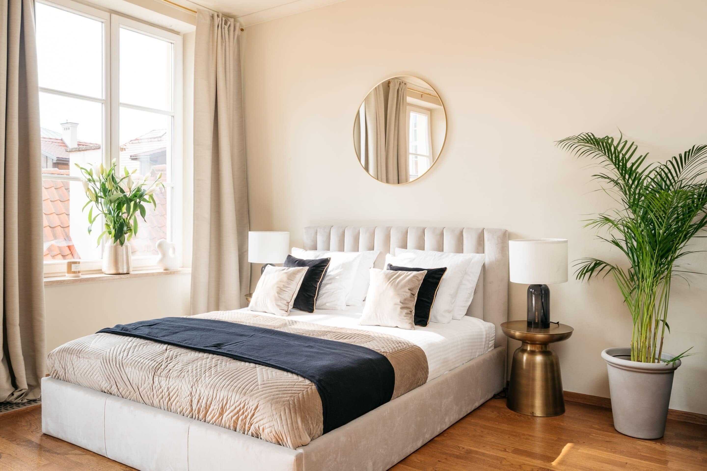Premium bedding, individually decorated, individually furnished