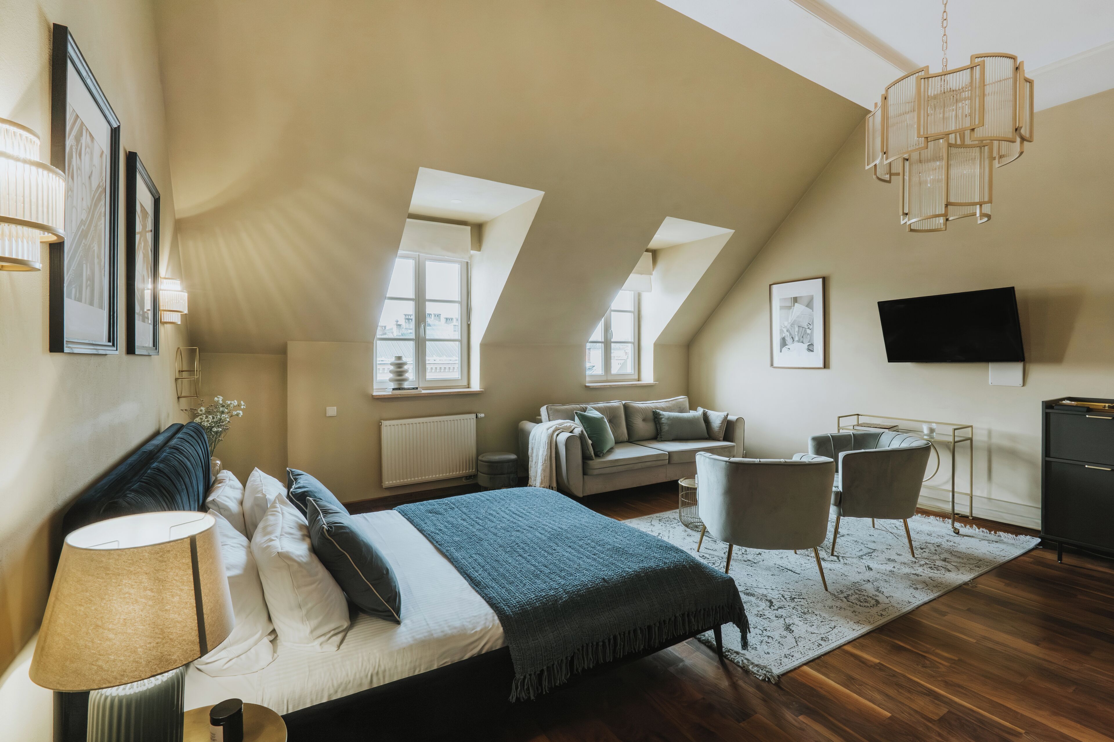 Standard Studio | Individually decorated, individually furnished, blackout drapes