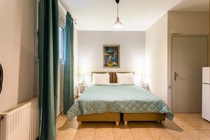 1 makuuhuone, silitysrauta/-lauta, vauvan matkasänky, Wi-Fi