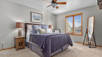 4 bedrooms, iron/ironing board, travel cot, WiFi