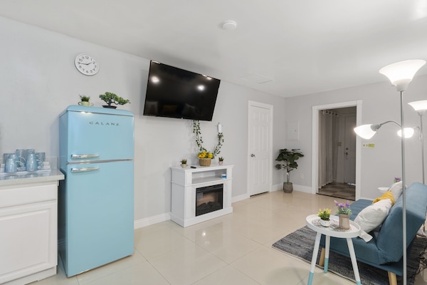 Smart-tv en een open haard