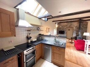 Fridge, microwave, dishwasher, toaster