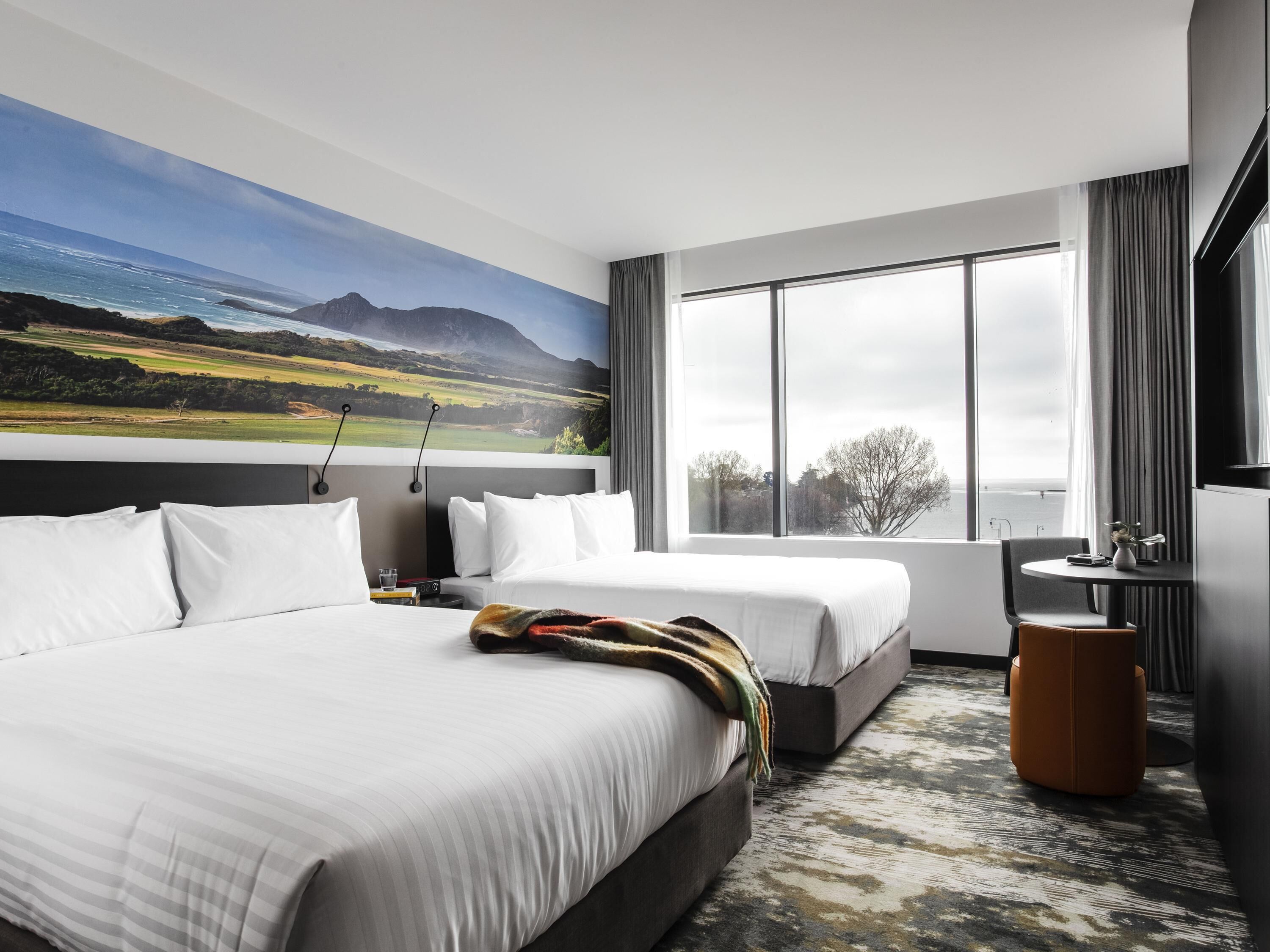 Superior Double or Twin Room, 2 Queen Beds, Ocean View | Premium bedding, minibar, in-room safe, individually decorated