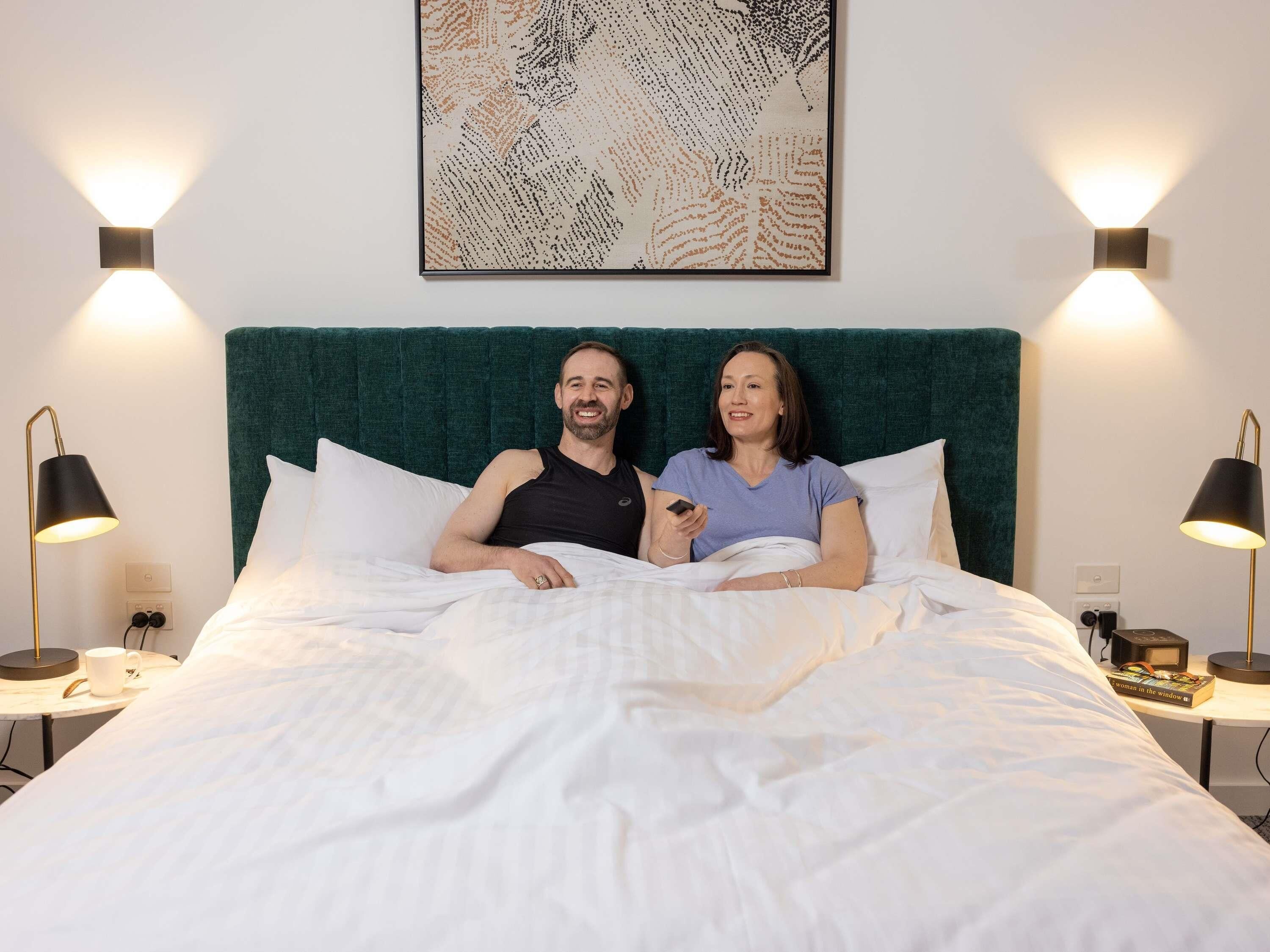 Memory foam beds, in-room safe, desk, laptop workspace