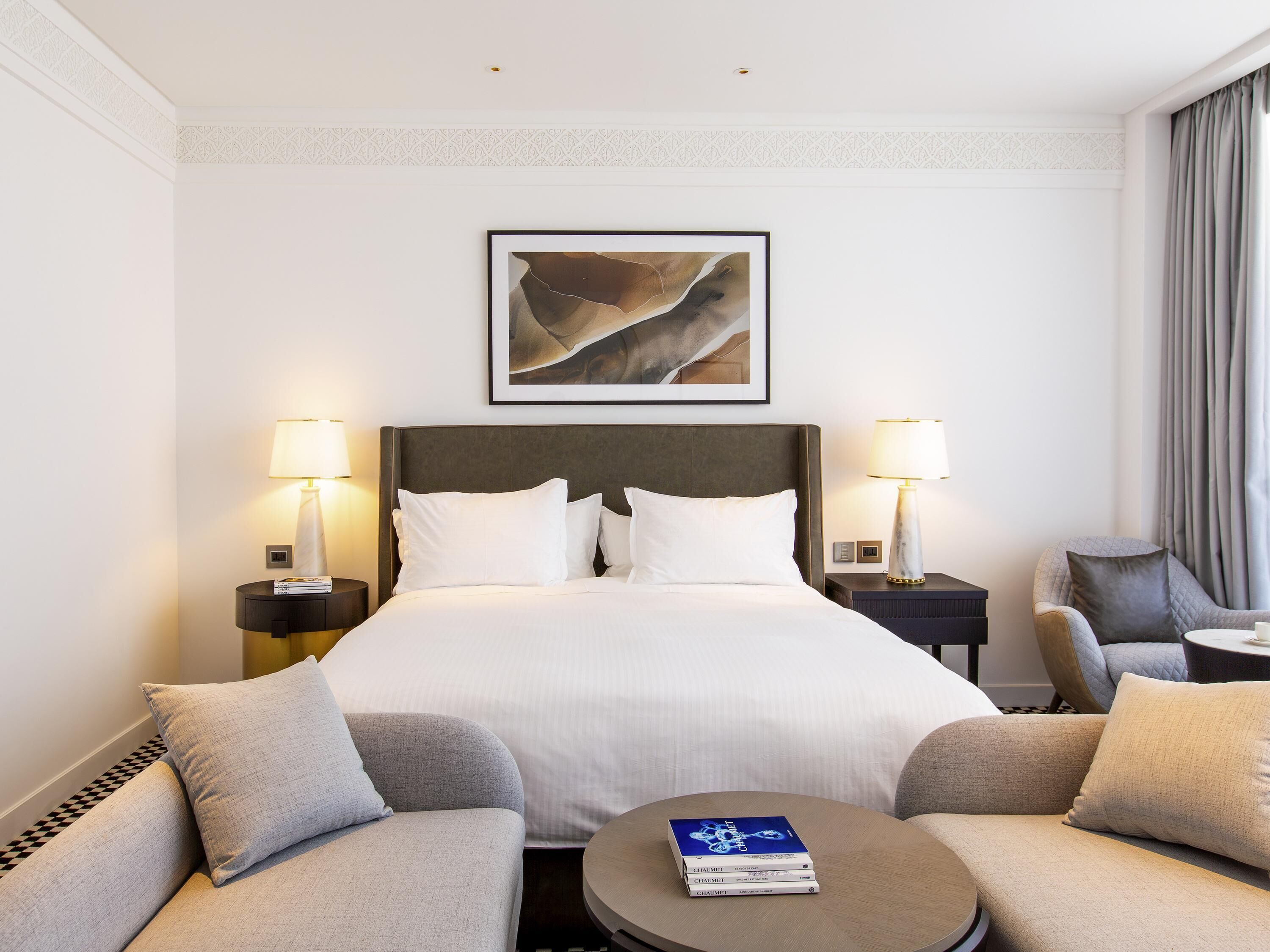Premium bedding, pillow-top beds, minibar, in-room safe