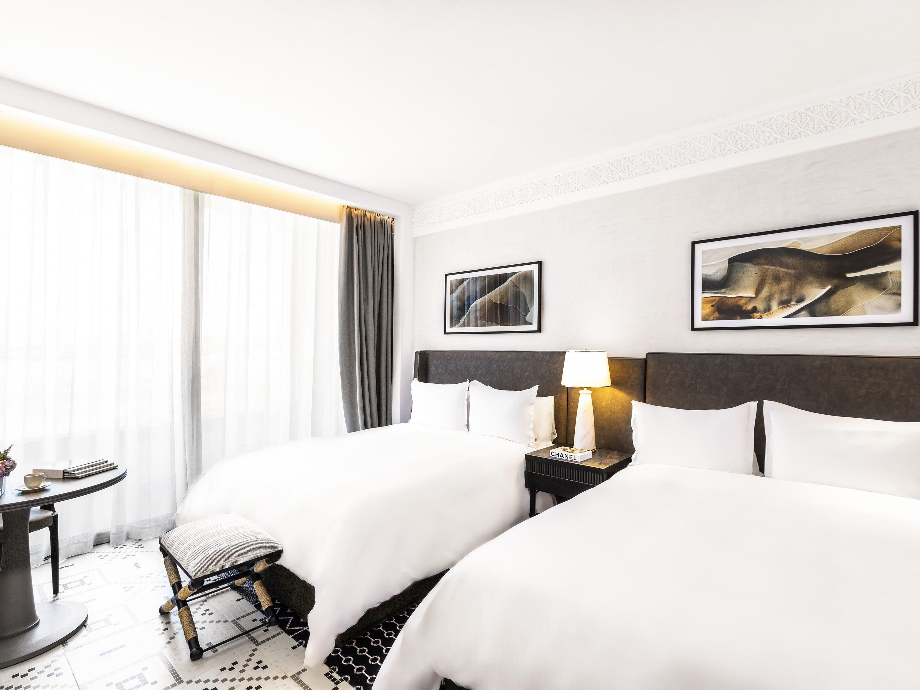 Fairmont Gold - Rum - 2 queensize-sängar - balkong | Minibar, värdeförvaringsskåp på rummet och arbetsyta för laptop