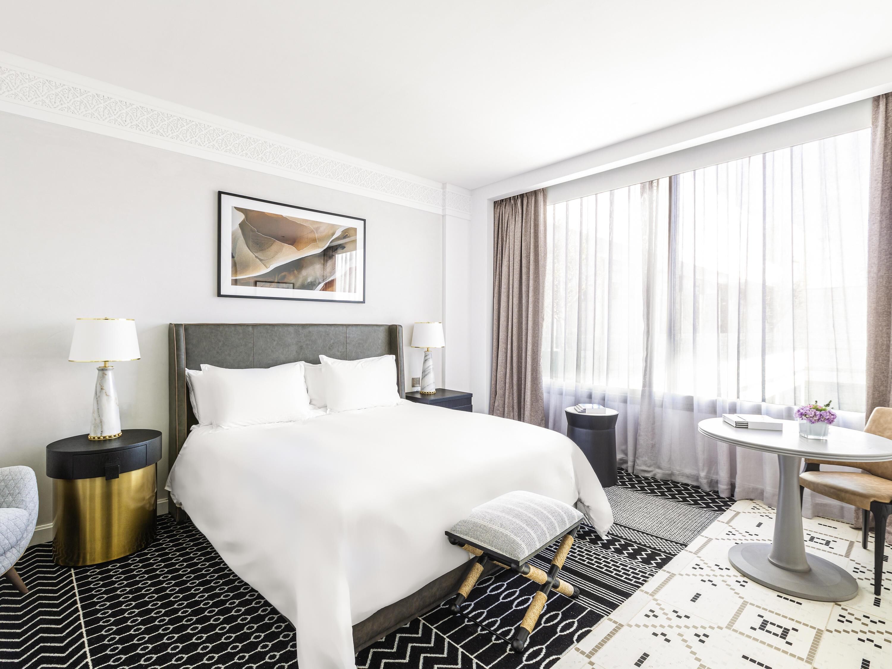 Premium bedding, pillow-top beds, minibar, in-room safe