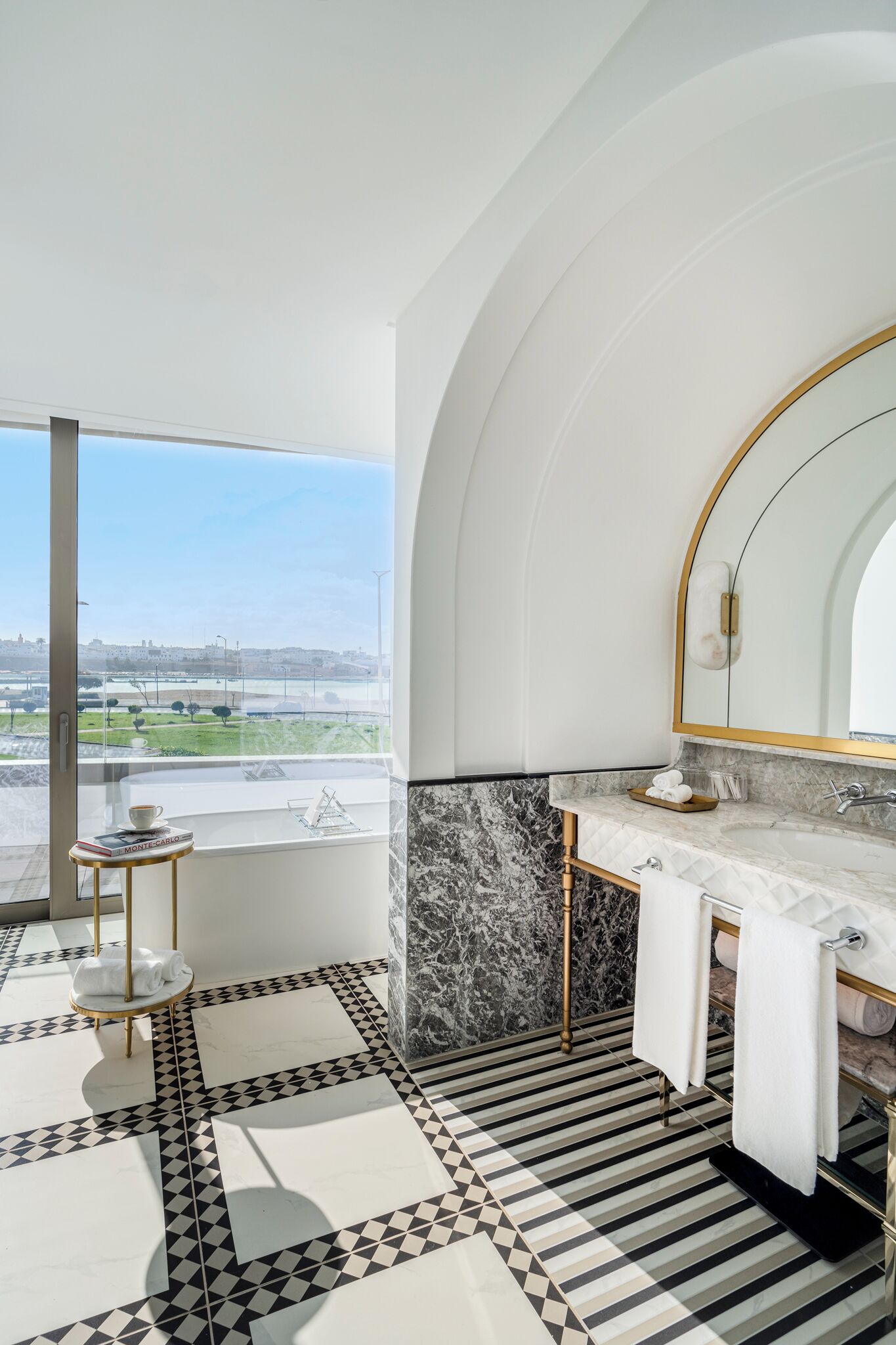 suite, 1 king bed | bathroom | separate bathtub and shower, eco-friendly toiletries, hair dryer