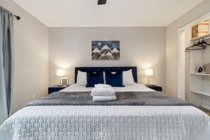 2 soveværelser, strygejern/strygebræt, weekendseng, gratis Wi-Fi