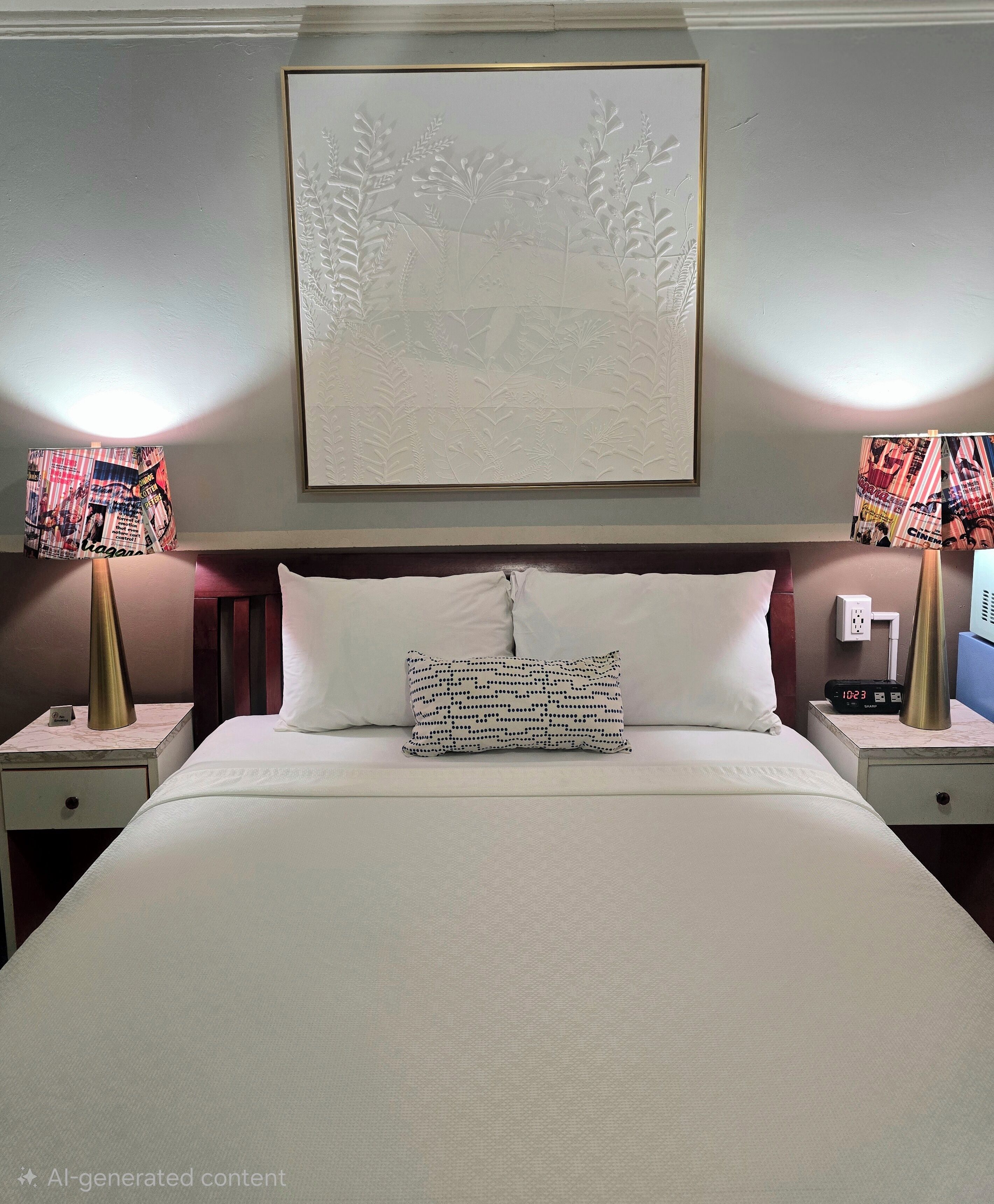 The Motorist Choice: Queen Bed and Hot Shower, Smoking & Non-smoking Room | Individually decorated, individually furnished, desk, laptop workspace