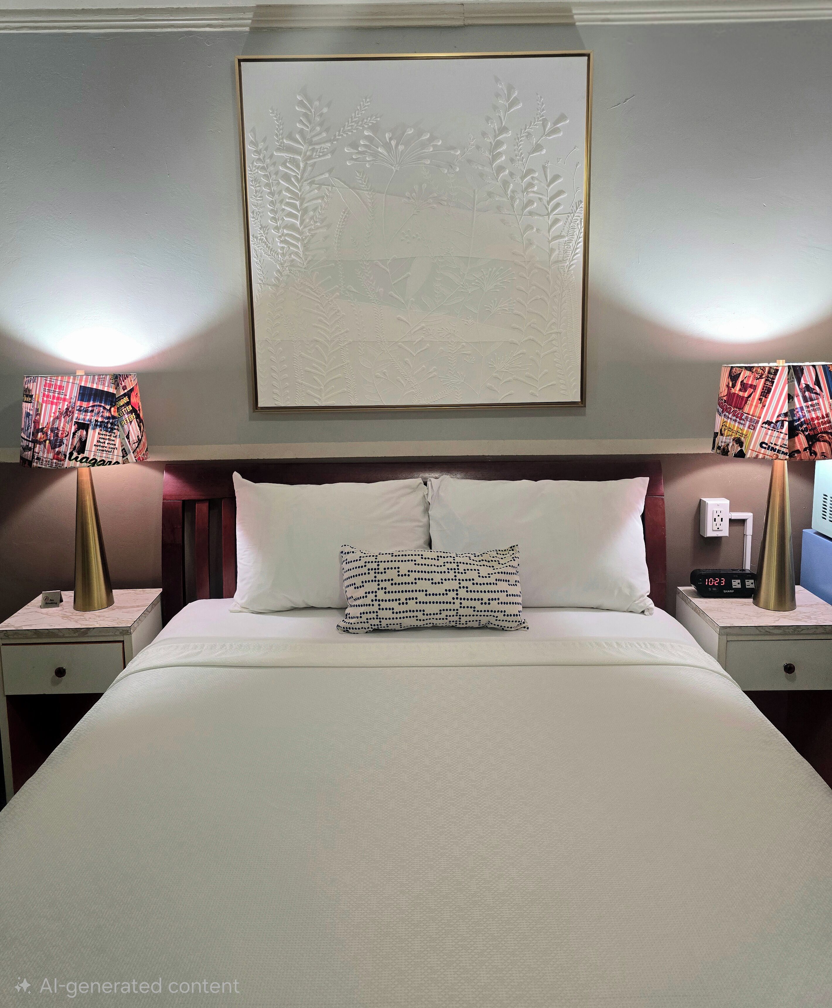 The Motorist Choice: Queen Bed and Hot Shower, Smoking & Non-smoking Room | Individually decorated, individually furnished, desk, laptop workspace