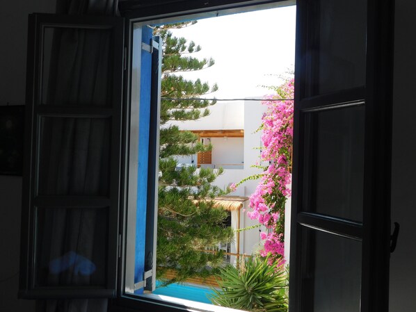 Vue sur la ville depuis l’hébergement