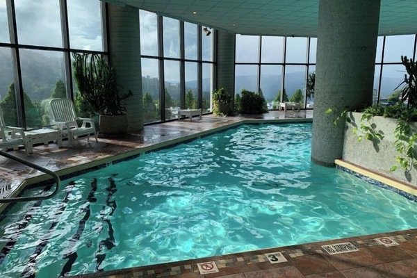A heated pool