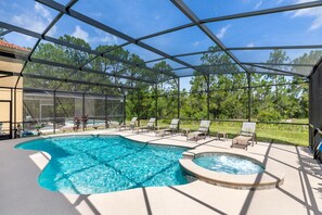 Outdoor pool, a heated pool - Contemporary 6 Bed 6 Bath Luxury Villa at Watersong (Davenport)