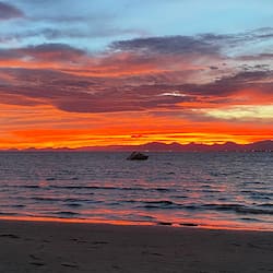 On the beach, white sand, 10 beach bars