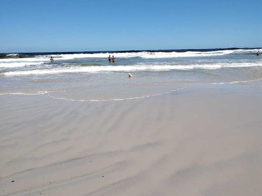 Uitzicht op strand/zee