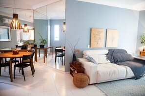 Living area - Apartamento Ilha de Milos (Bertioga)