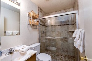 Hair dryer, towels