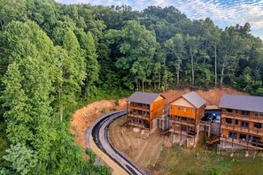 Exterior - Indoor Private Heated Pool, Views/Hot Tub/Fire Pit (Sevierville)