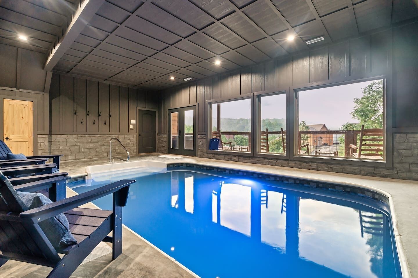Indoor pool, a heated pool