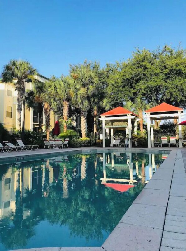 A heated pool
