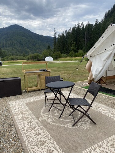 Glamping Tent at The Elk Barn Inn Guest Ranch
