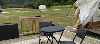 Glamping Tent at The Elk Barn Inn Guest Ranch