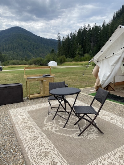 Glamping Tent at The Elk Barn Inn Guest Ranch