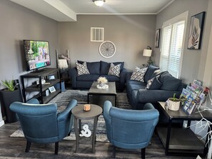 Smart TV, Netflix, books, streaming services