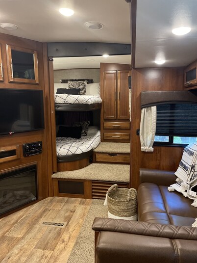 Base of WSU campus New RV next to The Lumberyard