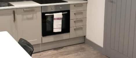 Apartment | Private kitchen | Fridge, microwave, oven, stovetop