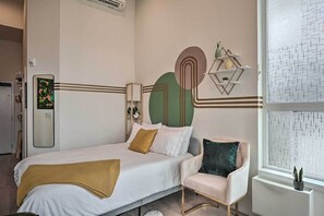 1 Schlafzimmer, BĂŒgeleisen/BĂŒgelbrett, kostenloses WLAN, BettwĂ€sche