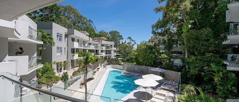 A heated pool