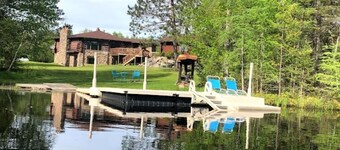 Log Cabin on 40 acres with a private lake