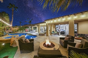 A heated pool