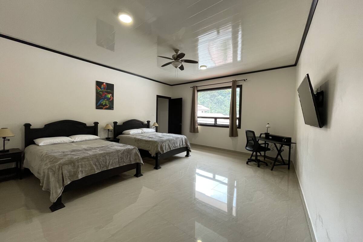 Grand Condo | Premium bedding, in-room safe, desk, laptop workspace