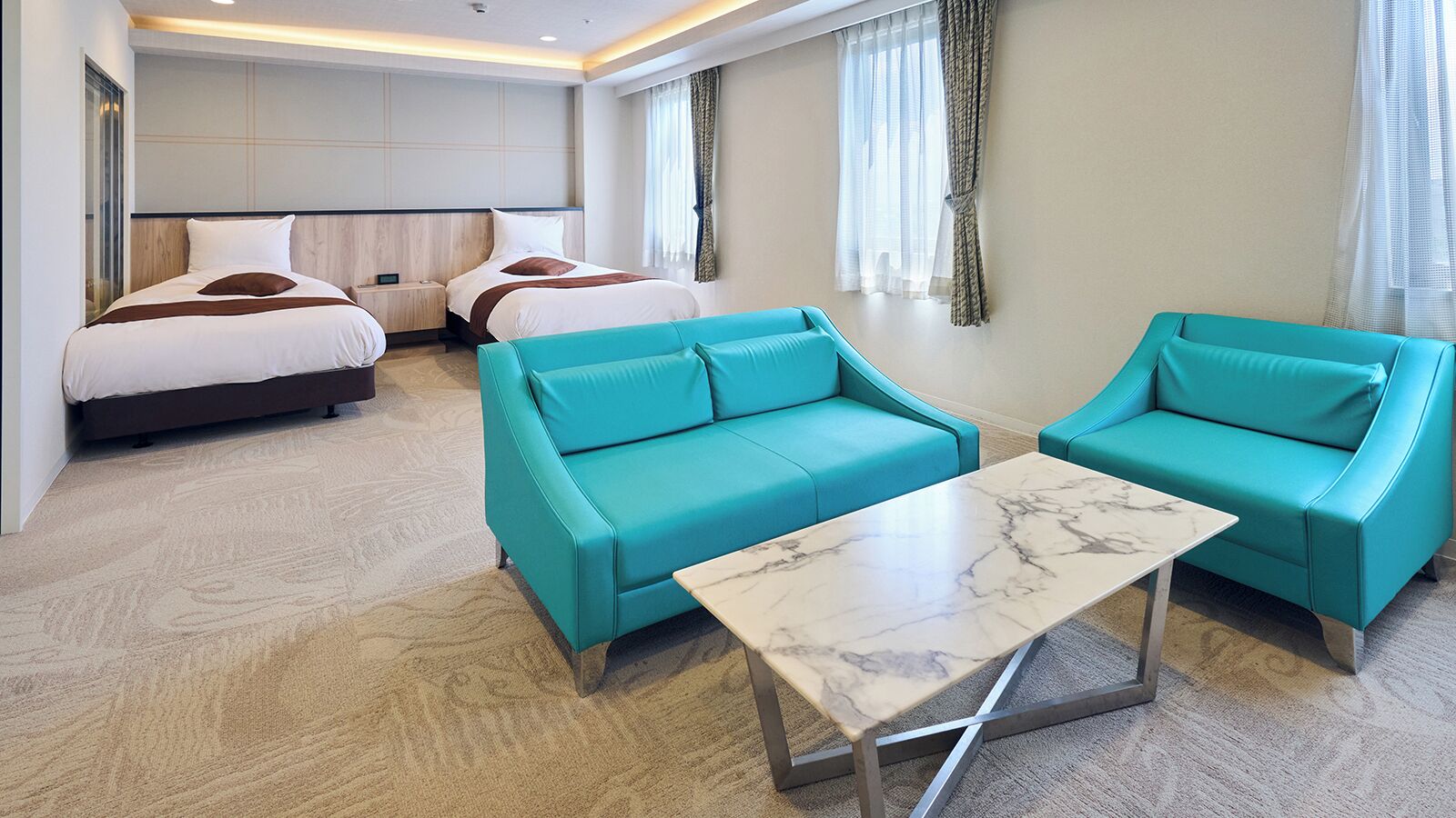 Phòng 2 giường đơn Premium, không hút thuốc, tủ lạnh | Bàn ủi/dụng cụ ủi quần áo, truy cập Internet không dây miễn phí 