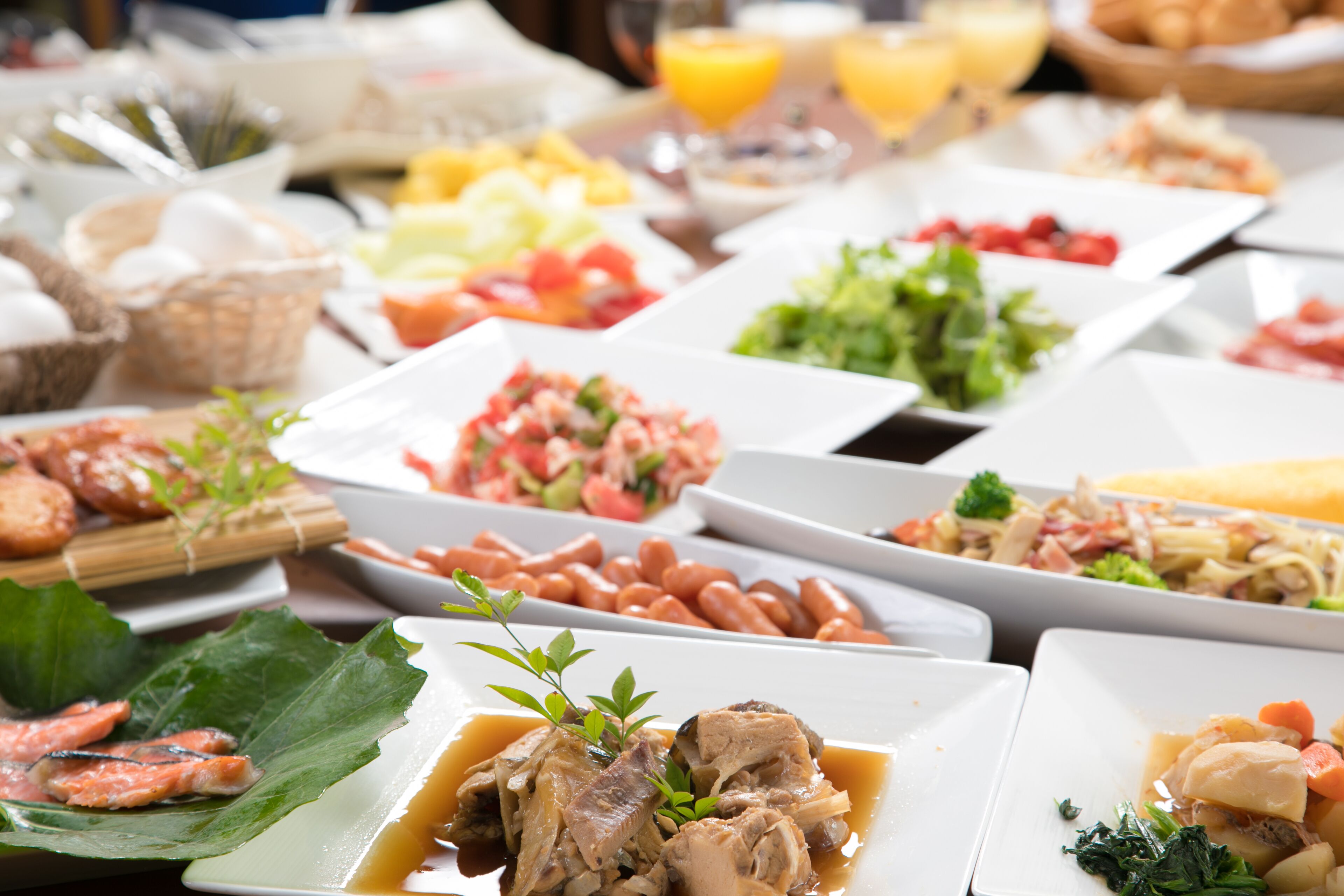 每日供應吃到飽早餐 (每人 JPY1100)