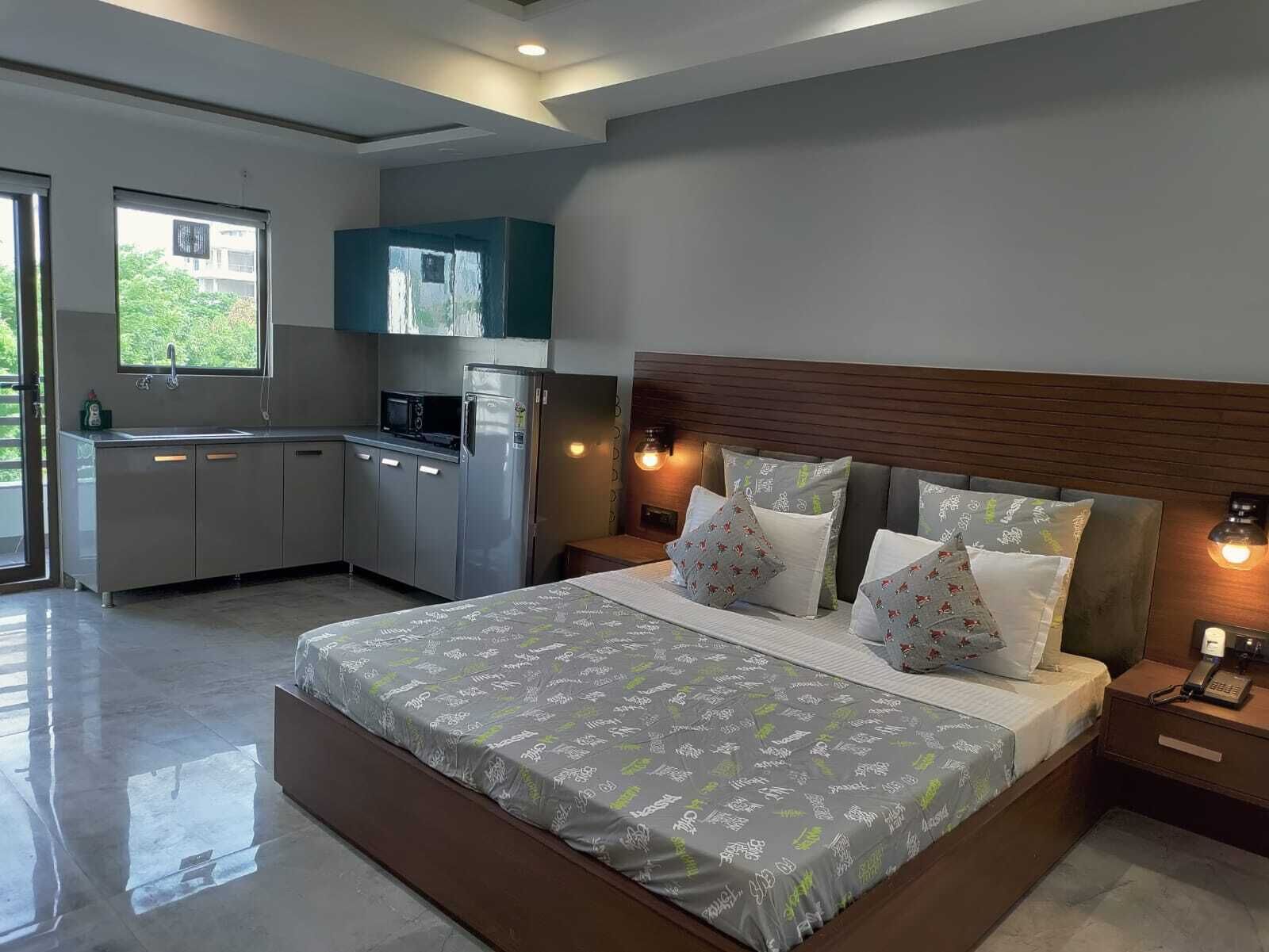 Departamento superior | Ropa de cama hipoalergénica y caja de seguridad en la habitación 