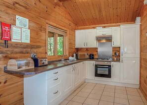 Fridge, oven, stovetop, toaster