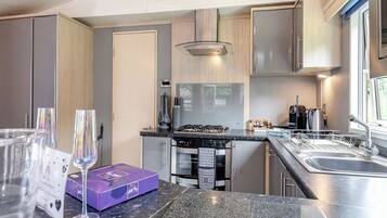 Fridge, oven, stovetop, toaster