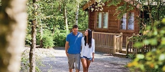 Cosy log cabin with one double.